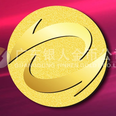 2015年3月定制　鑄造千足金純金紀念徽章、黃金紀念徽章定制