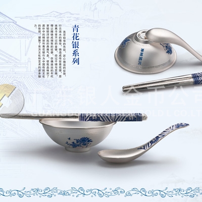 純銀筷子制作,純銀勺子定制,制作銀碗筷子