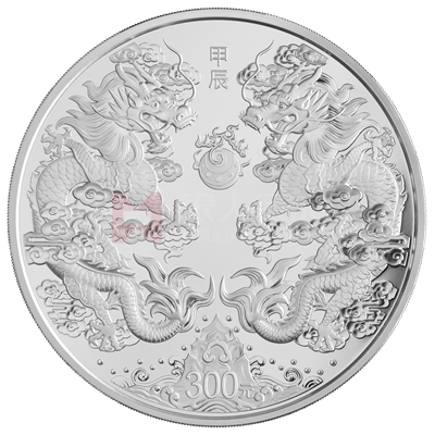 2024中國甲辰（龍）年1公斤銀質紀念幣