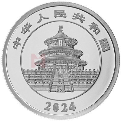 2024版熊貓30克精制鉑質紀念幣