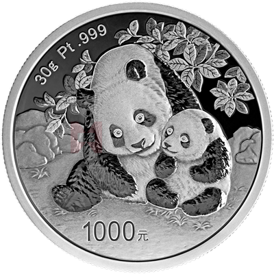 2024版熊貓30克精制鉑質紀念幣