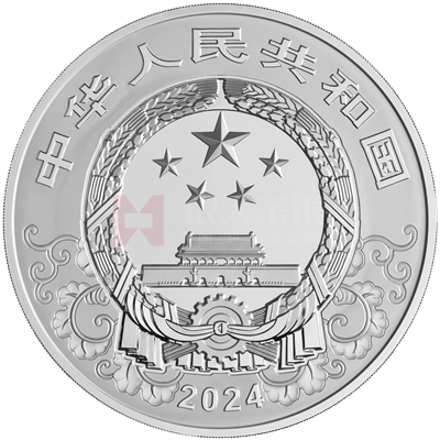 2024中國甲辰（龍）年1公斤銀質紀念幣