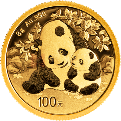 2024版熊貓8克普制金質紀念幣